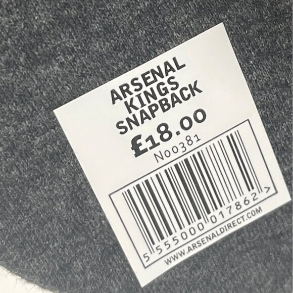 Arsenal Kings Snapback Hat Gray W/ Red Gunners Embroidery Adjustable C78 - Picture 5 of 6